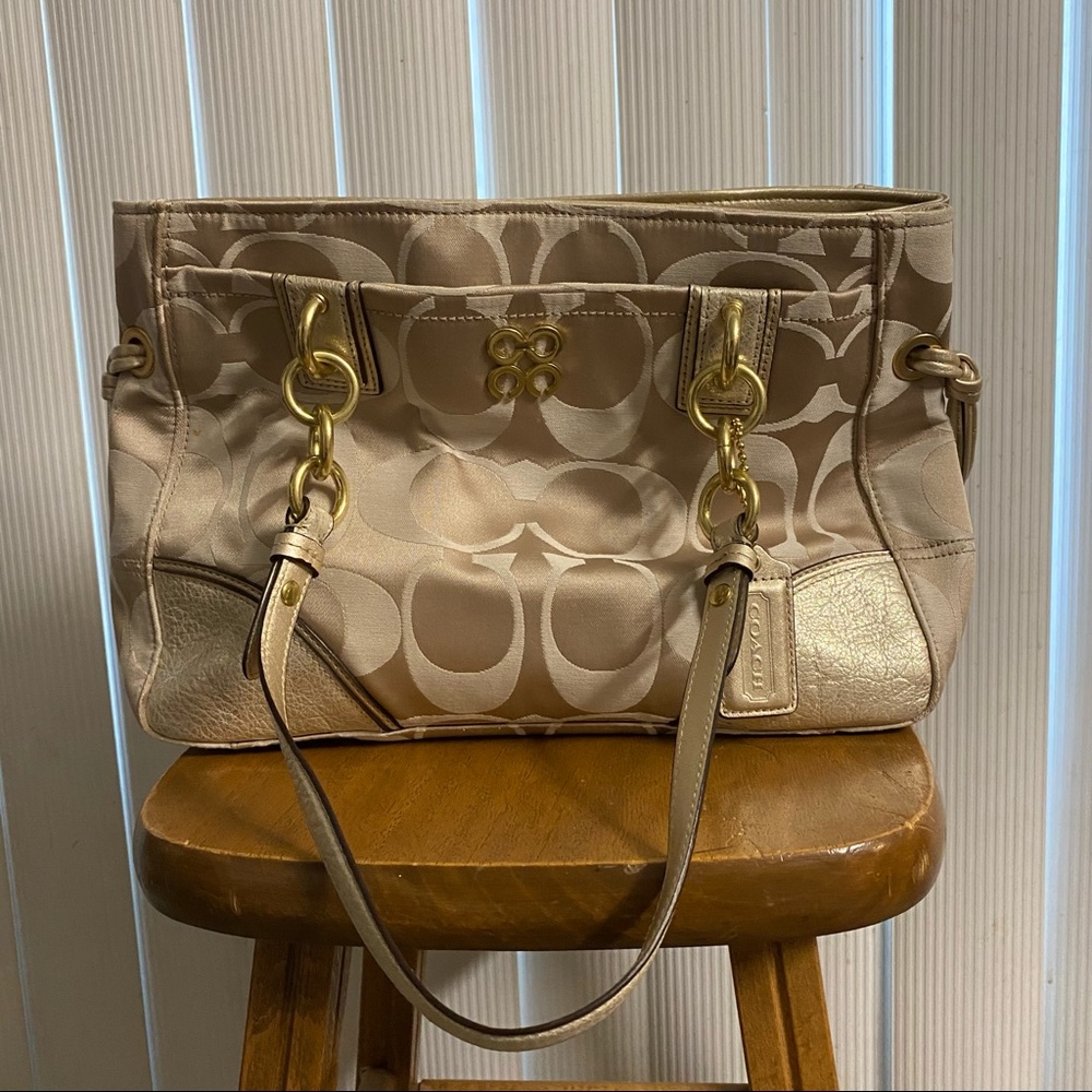 Coach Colette Signature Carryall Tote Bag
